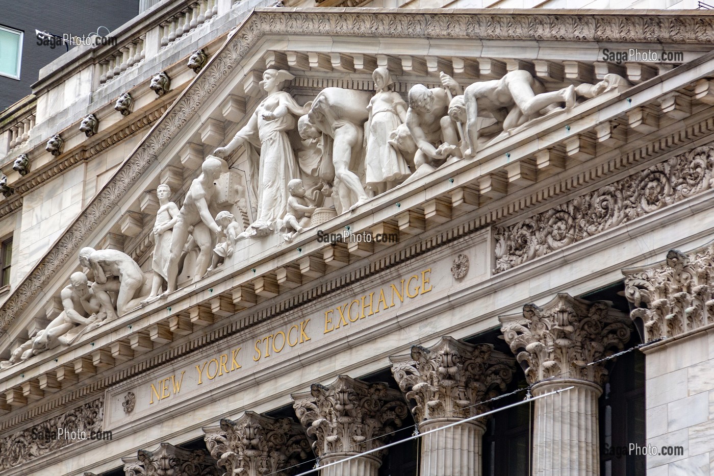 BOURSE DE WALL STREET (NEW YORK STOCK EXCHANGE), MANHATTAN, NEW-YORK, ETATS-UNIS, USA 