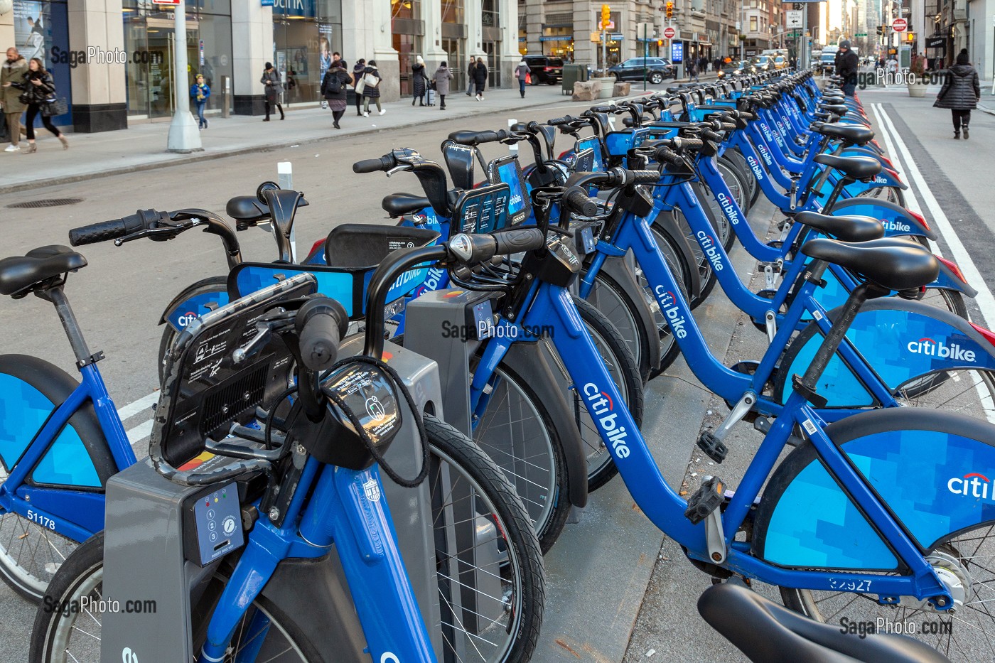 LOCATION DE VELOS EN LIBRE SERVICE CITI BIKE, MANHATTAN, NEW-YORK, ETATS-UNIS, USA 