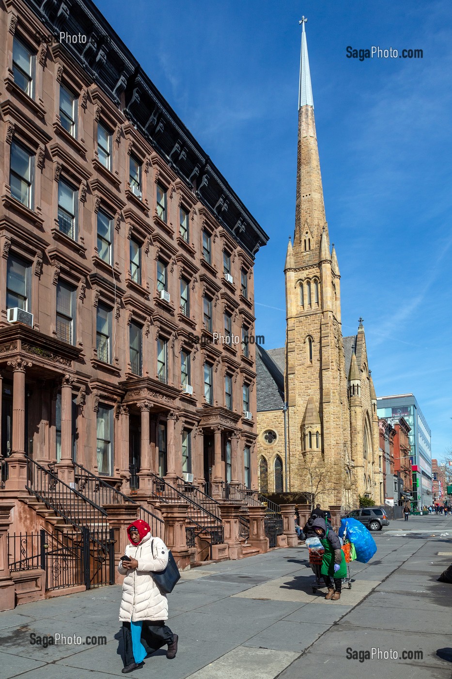 EGLISE ADVENTISTE DU SEPTIEME JOUR, MALCOLM X BOULEVARD, HARLEM, MANHATTAN, NEW-YORK, ETATS-UNIS, USA 