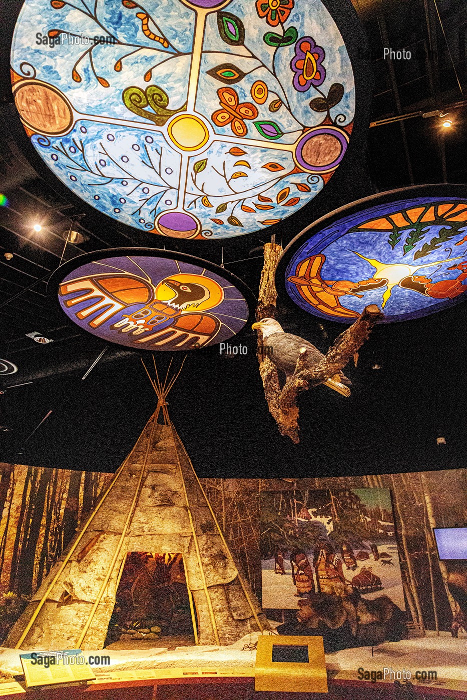 SITE DE METEPENAGIAG RETRACANT LA CULTURE ET LES ORIGINES DE LA PREMIERE NATION MI'KMAQ, MIRAMICHI, NOUVEAU-BRUNSWICK, CANADA, AMERIQUE DU NORD 