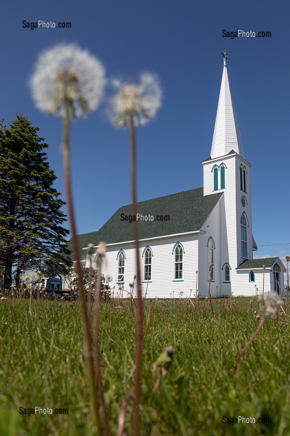 EGLISE SAINT-ANTOINE-DE-PADOUE, PAROISSE DE MISCOU, ILE DE MISCOU, NOUVEAU-BRUNSWICK, CANADA, AMERIQUE DU NORD 