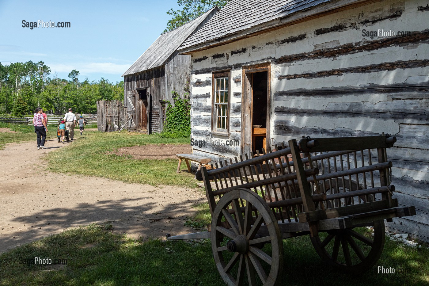 MAISON MARTIN DE 1773, VILLAGE HISTORIQUE ACADIEN, BERTRAND, NOUVEAU-BRUNSWICK, CANADA, AMERIQUE DU NORD 