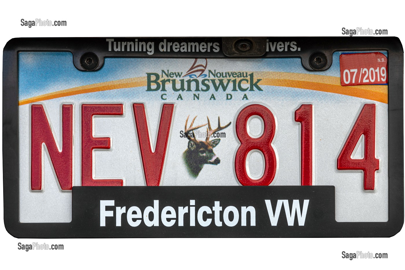 PLAQUE D'IMMATRICULATION DE FREDERICTON, NOUVEAU-BRUNSWICK, CANADA, AMERIQUE DU NORD 