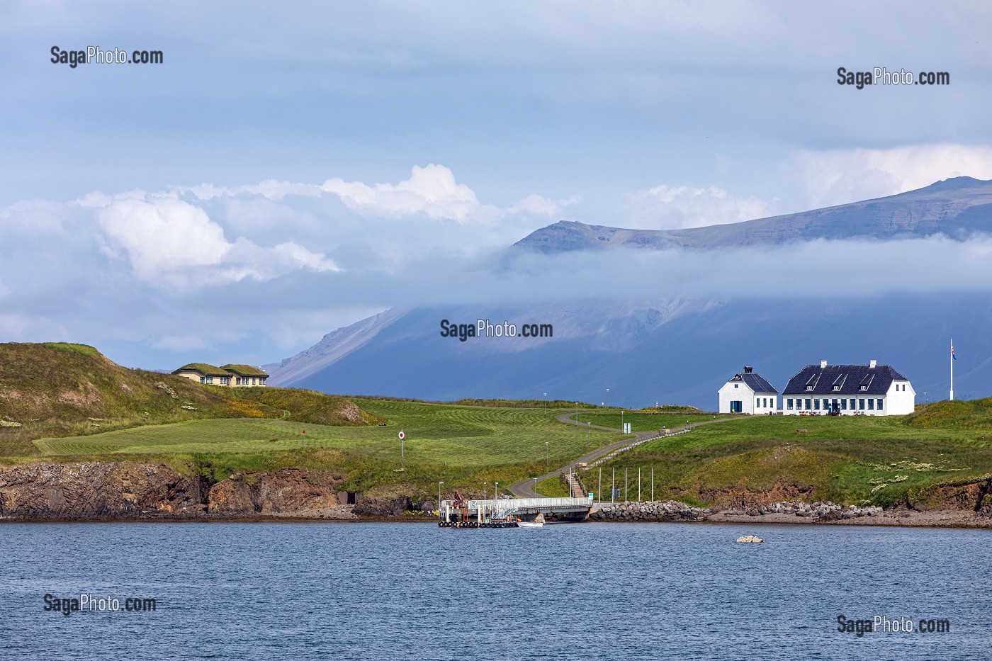 RESTAURANT VIDEY HOUSE, ILE DE VIDEY, REYKJAVIK, ISLANDE, EUROPE 