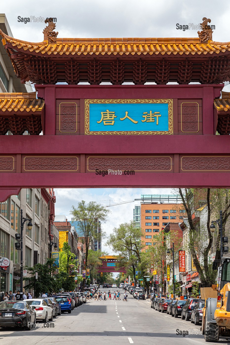 ENTREE DU QUARTIER CHINOIS, MONTREAL, BOULEVARD SAINT-LAURENT, QUEBEC, CANADA 