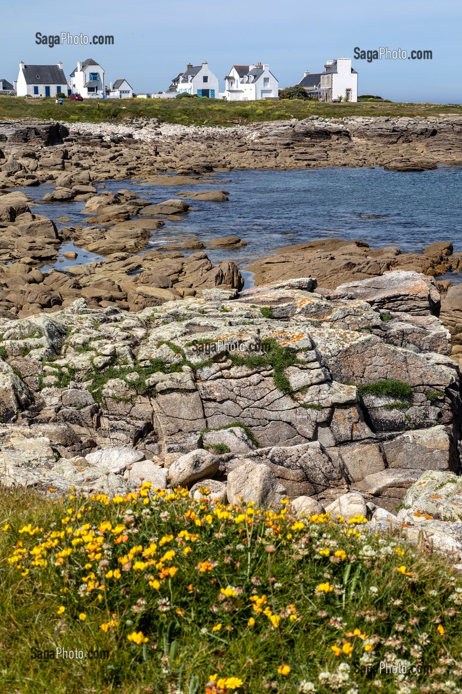 POINTE DE LA RUE DES FLOTS, PENMARCH, FINISTERE, BRETAGNE, FRANCE 