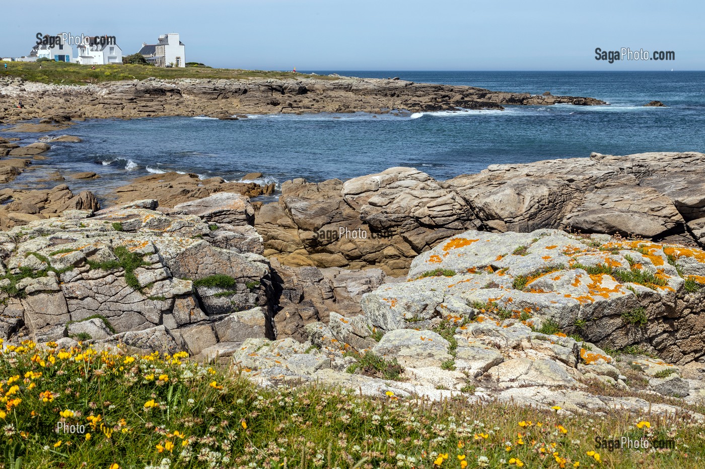 POINTE DE LA RUE DES FLOTS, PENMARCH, FINISTERE, BRETAGNE, FRANCE 