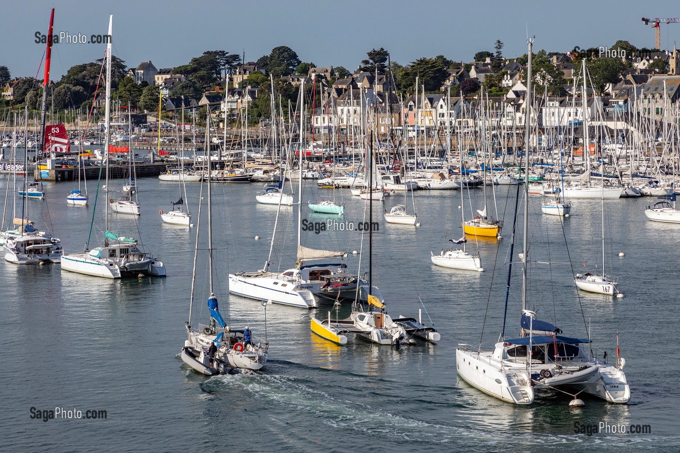 PORT DE PLAISANCE DE LA TRINITE-SUR-MER, MORBIHAN, BRETAGNE, FRANCE 