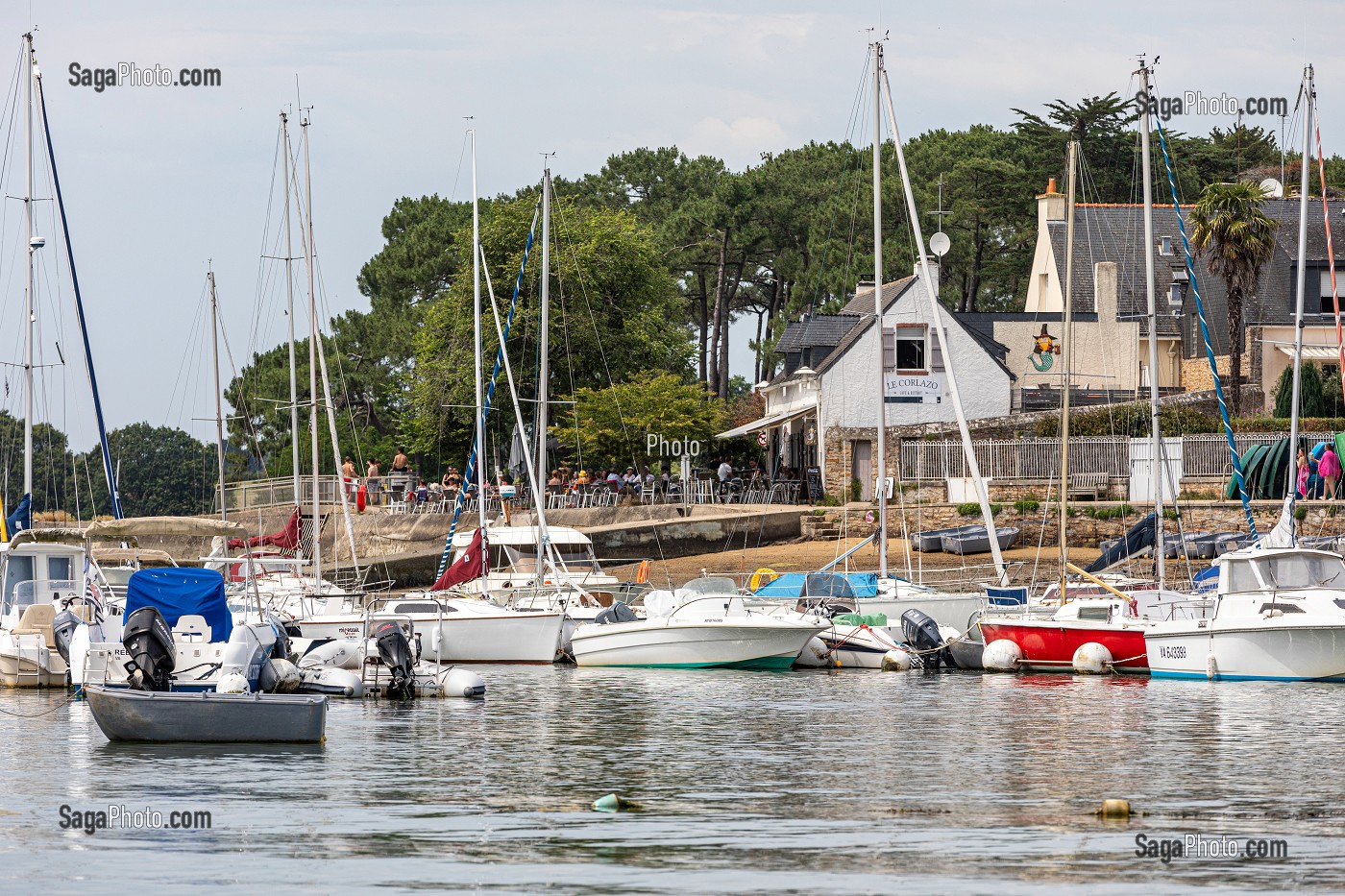 PORT DE PLAISANCE DE LA PRESQU'ILE DE CONLEAU, VANNES, MORBIHAN, BRETAGNE, FRANCE 