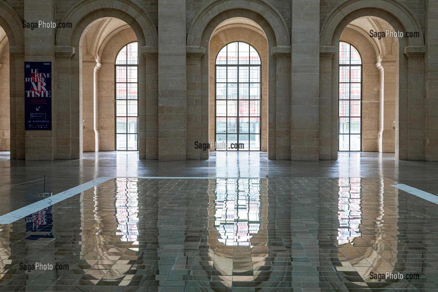 L'ATRIUM, PALAIS DES BEAUX-ARTS, LILLE, NORD, FRANCE 