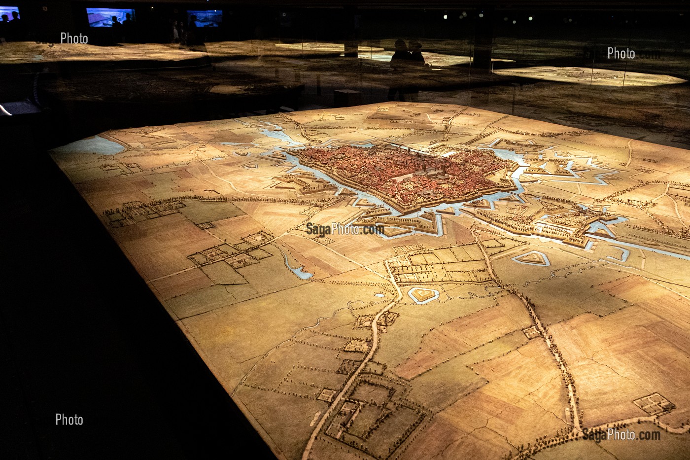 PLAN RELIEFS DE LA VILLE D'YPRES (1701), PALAIS DES BEAUX-ARTS, LILLE, NORD, FRANCE 