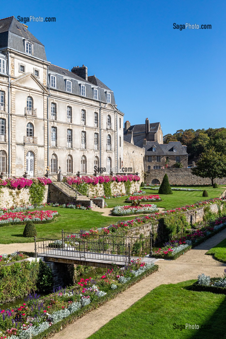 PARC ET JARDIN DU CHATEAU DE L'HERMINE, VANNES, (56) MORBIHAN, BRETAGNE, FRANCE 