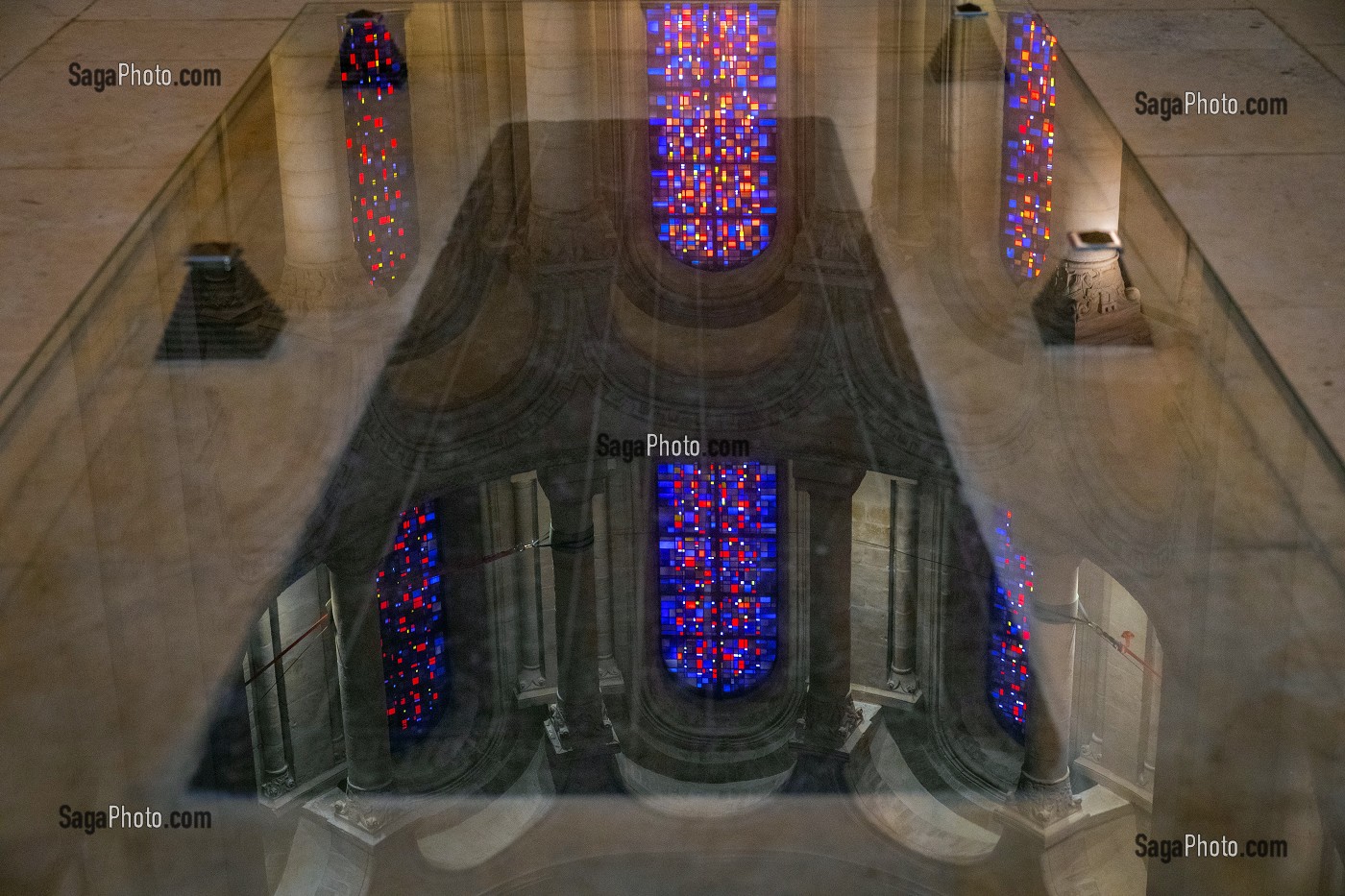 TOMBE DE LA REINE MATHILDE (MATHILDE DE FLANDRE, DUCHESSE DE NORMANDIE ET EPOUSE DE GUILLAUME LE CONQUERANT), ABBAYE AUX DAMES, CAEN, CALVADOS, NORMANDIE, FRANCE 