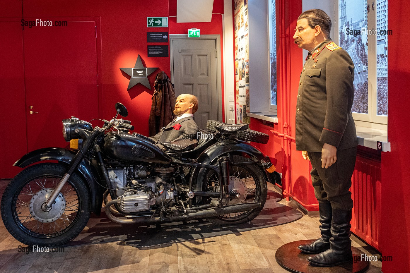 MUSEE DE LENINE, IMMEUBLE DE LA MAISON DES TRAVAILLEURS OU A EU LIEU LA RENCONTRE SECRETE ENTRE LENINE (VLADIMIR ILITCH OULIANOV) ET JOSEPH STALINE EN 1905, QUARTIER DE KAAKINMAA, TAMPERE, FINLANDE, EUROPE 