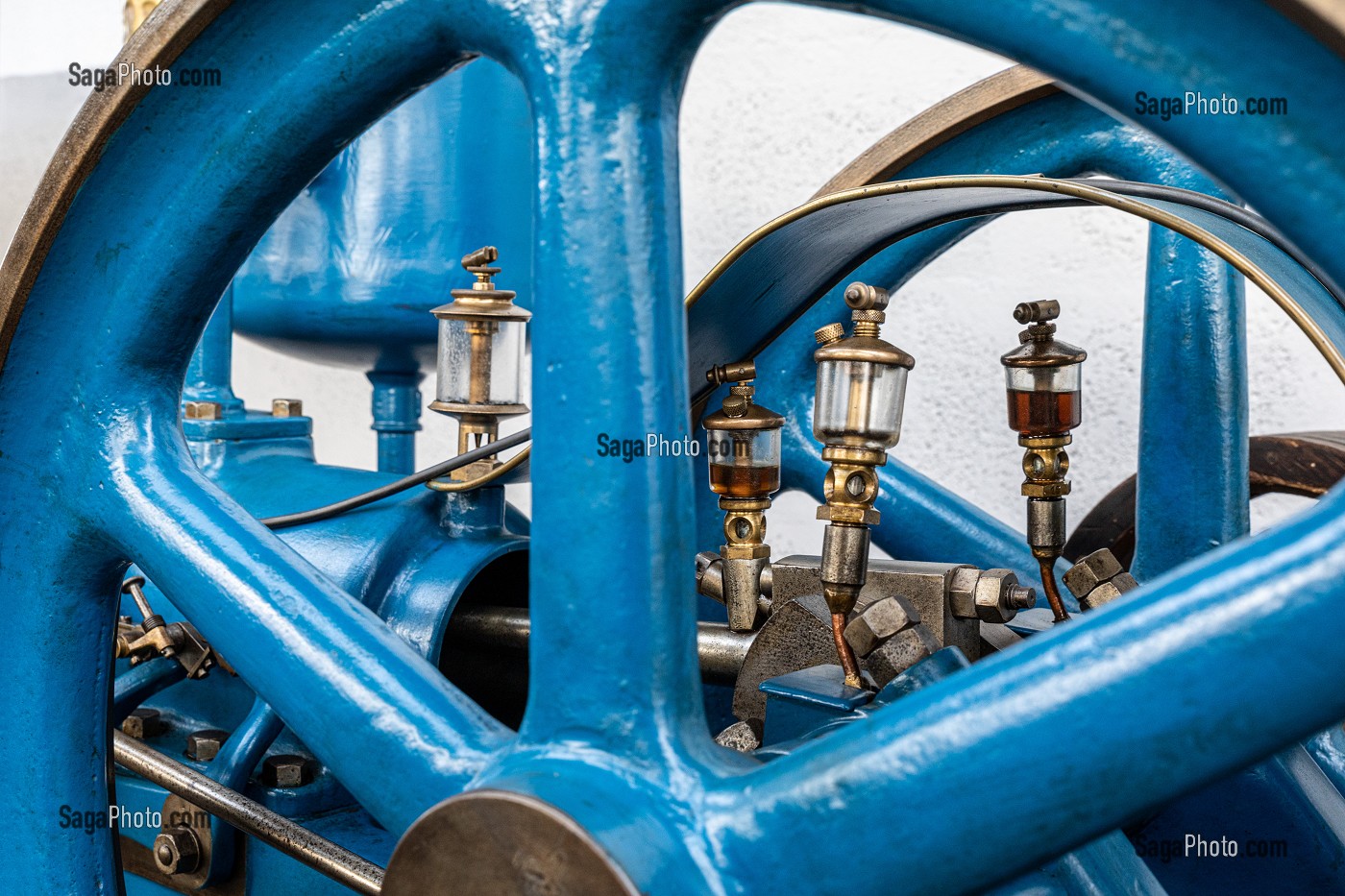 MOTEUR GARDNER 2F (HUILEURS), MUSEE VIVANT DE L'ENERGIE, RAI, ORNE, NORMANDIE, FRANCE 