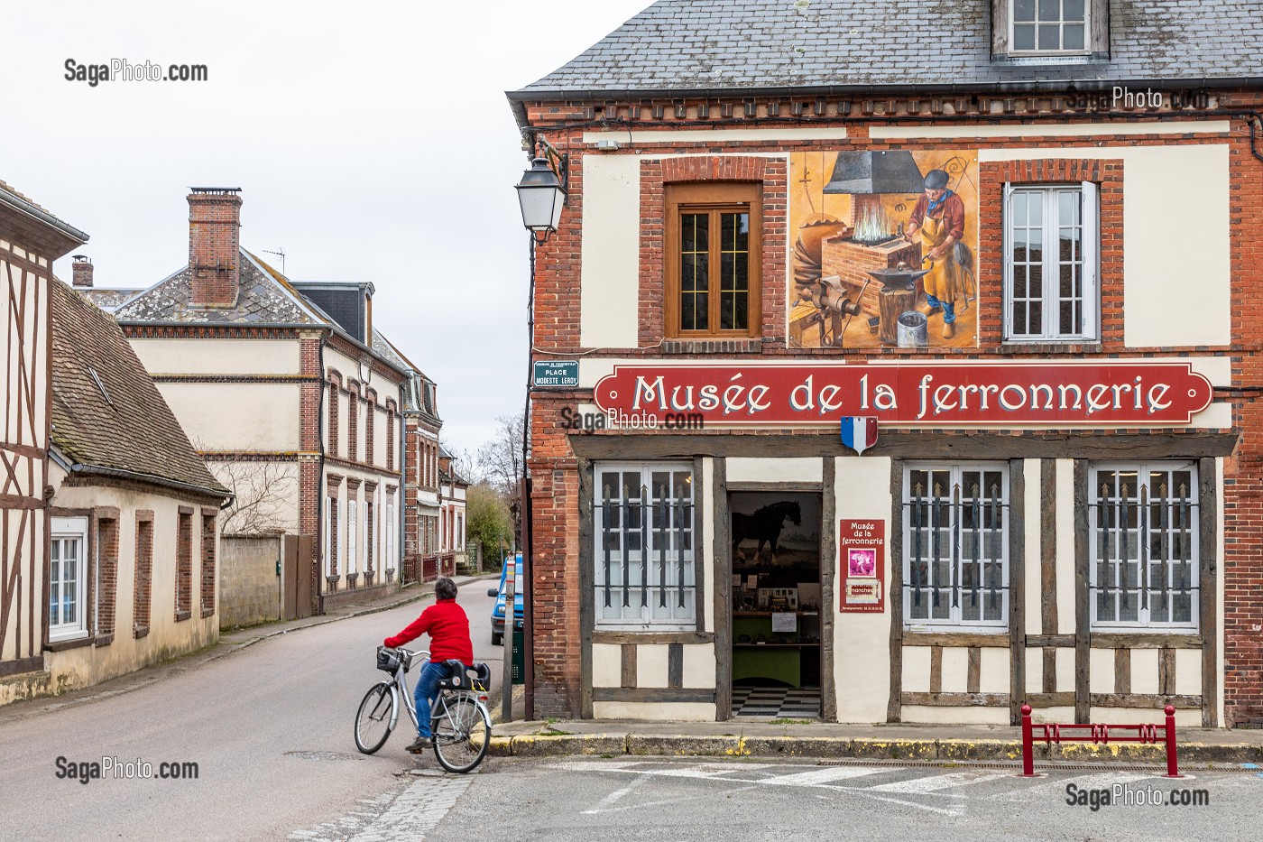 FACADE DU MUSEE DE LA FERRONNERIE, FRANCHEVILLE, EURE, NORMANDIE, FRANCE 