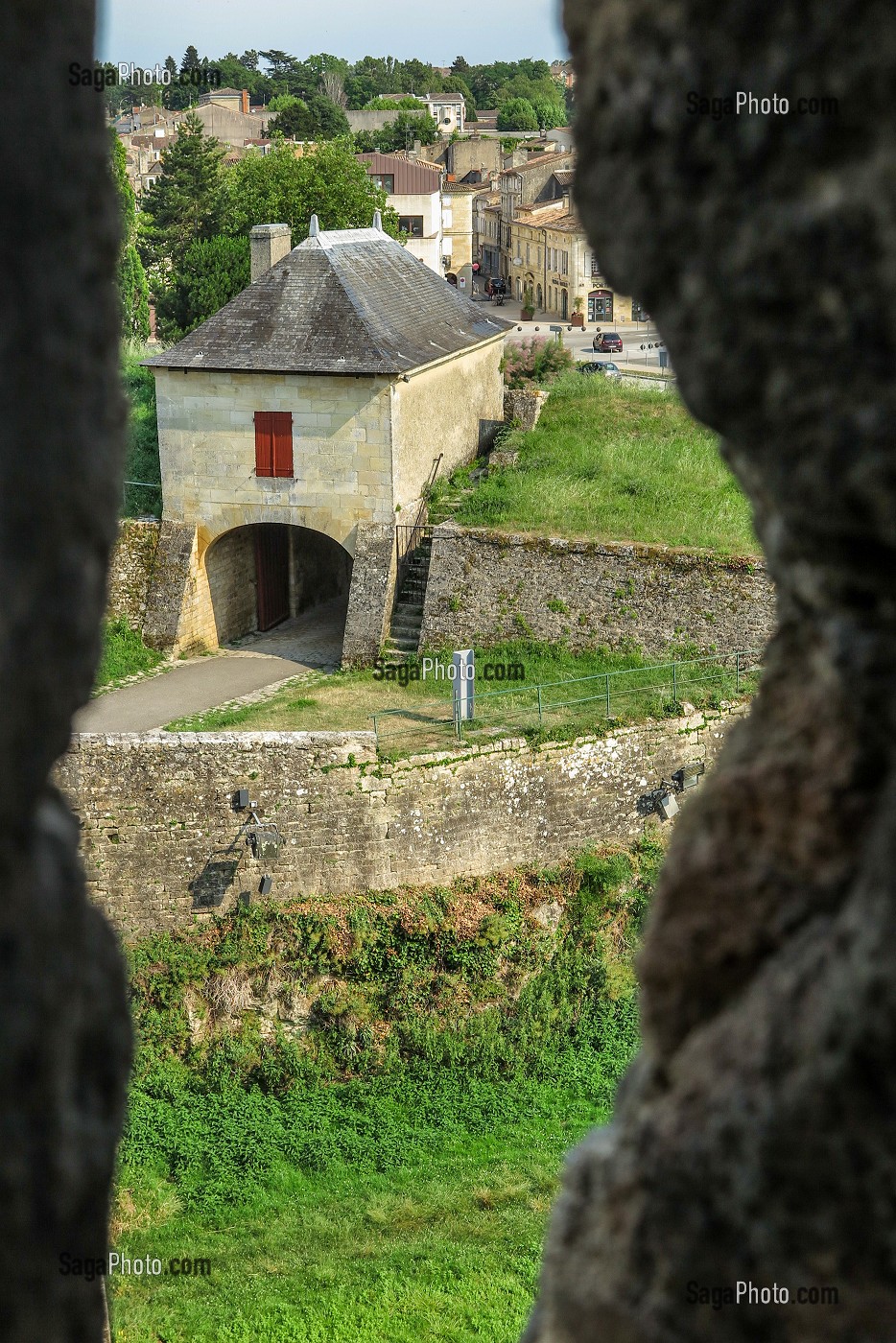 MEURTRIERE DE DEFENSE, CITADELLE DE BLAYE, FORTIFICATION CONSTRUITE PAR VAUBAN, GIRONDE, FRANCE 