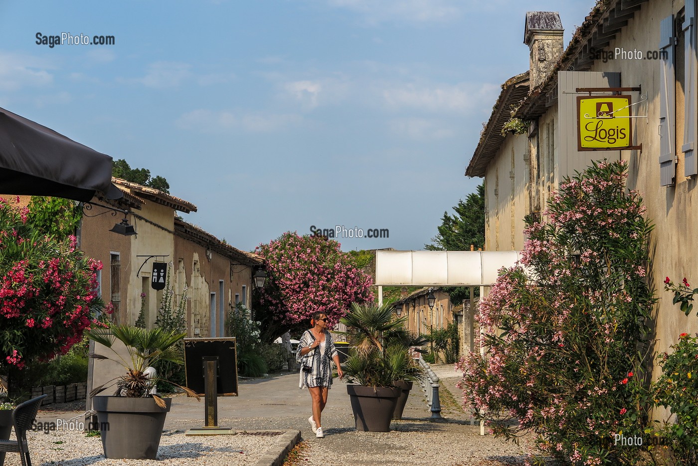 LOGIS DE FRANCE, HOTEL DE LA CITADELLE, FORTIFICATION CONSTRUITE PAR VAUBAN, BLAYE, GIRONDE, FRANCE 