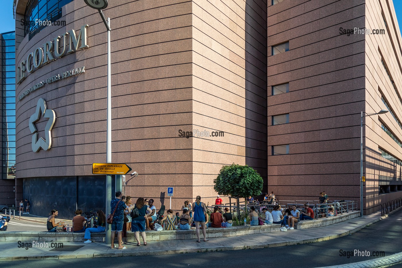 LE CORUM, PALAIS DES CONGRES, CENTRE D'EXPOSITIONS, OPERA, CENTRE CULTUREL, PLACE CHARLES DE GAULLE, MONTPELLIER, HERAULT, OCCITANIE, FRANCE 