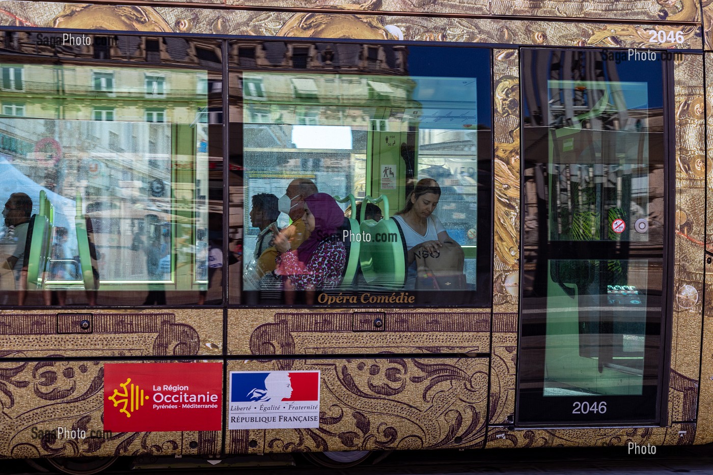 STATION DE TRAMWAY, PLACE DE LA COMEDIE, MONTPELLIER, HERAULT, OCCITANIE, FRANCE 