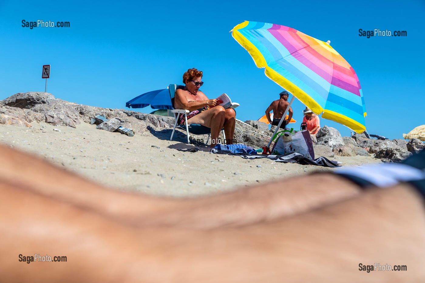 PLAGE DE FRONTIGNAN, HERAULT, OCCITANIE, FRANCE 