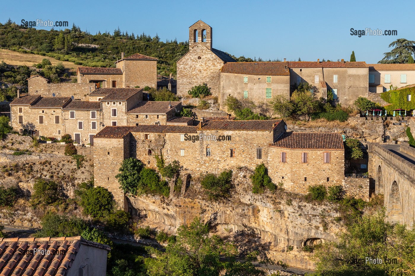 VILLAGE DE MINERVE, PARC NATUREL REGIONAL DU HAUT-LANGUEDOC, AUDE, OCCITANIE, FRANCE 