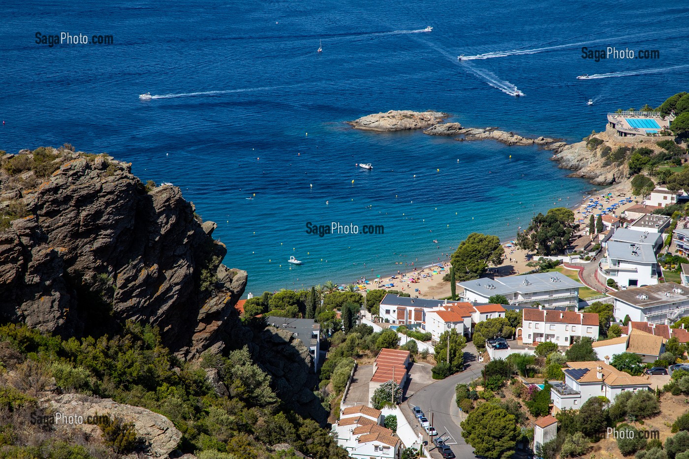 PLAGE DE L'ALMADRAVA, ROSES, COSTA BRAVA, CATALOGNE, ESPAGNE 