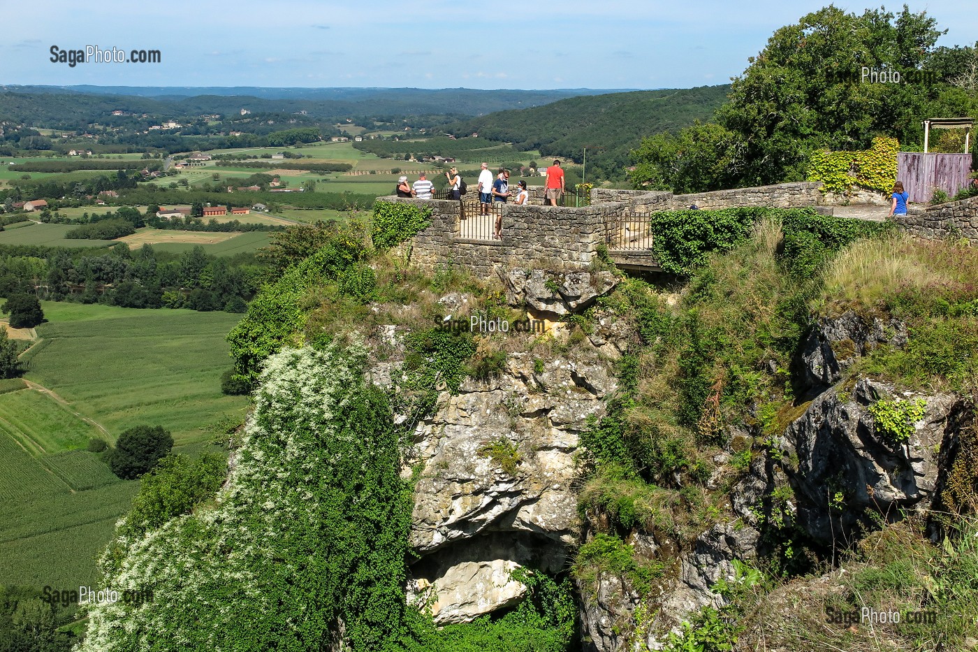 PANORAMA DU BELVEDERE, DOMME, DORDOGNE, PERIGORD, FRANCE 