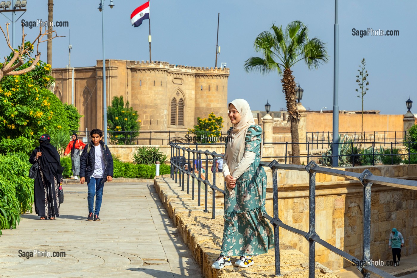 FORTIFICATION DE LA CITADELLE DE SALADIN, SALAH EL DIN, CONSTRUITE AU XII EME SIECLE, LE CAIRE, EGYPTE, AFRIQUE 