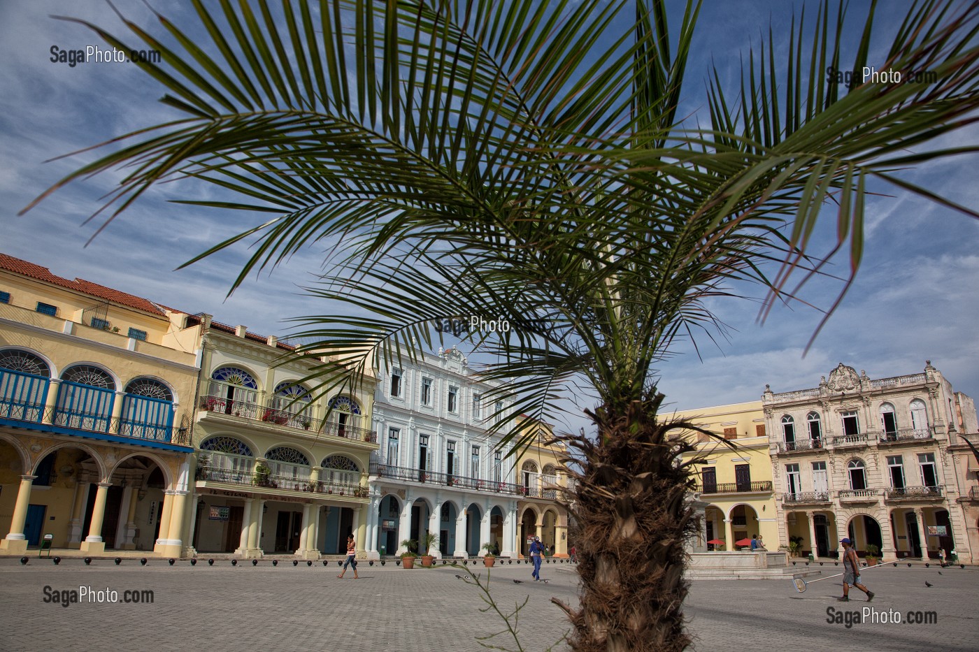 IMMEUBLES DE LA PLAZA VIEJA, LA HAVANE, CUBA, CARAIBES 