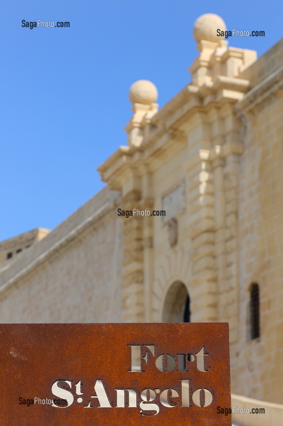 FORT SANT ANGELO, FORT SAINT ANGE, BIRGU, VITTORIOSA, MALTE 