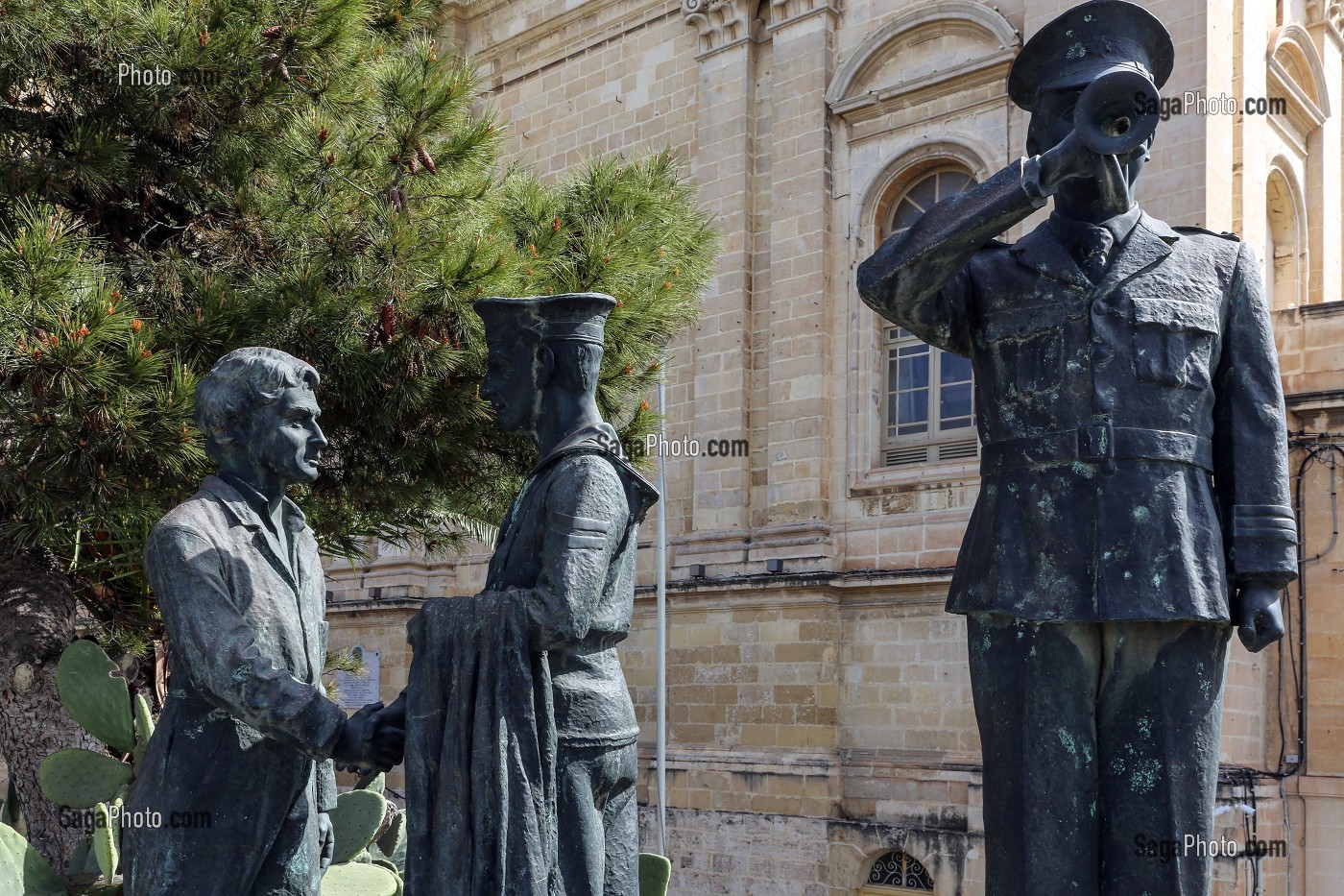 MONUMENT DE LA LIBERTE, VITTORIOSA, BIRGU, LA VALETTE, MALTE 
