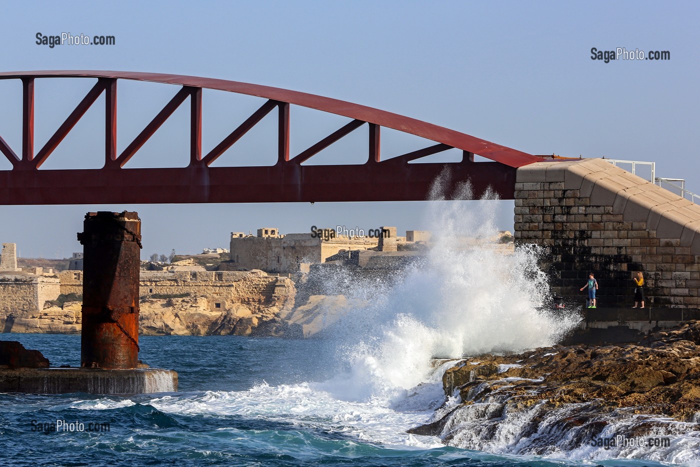 PONT BRISE LAMES, LA VALETTE, MALTE 