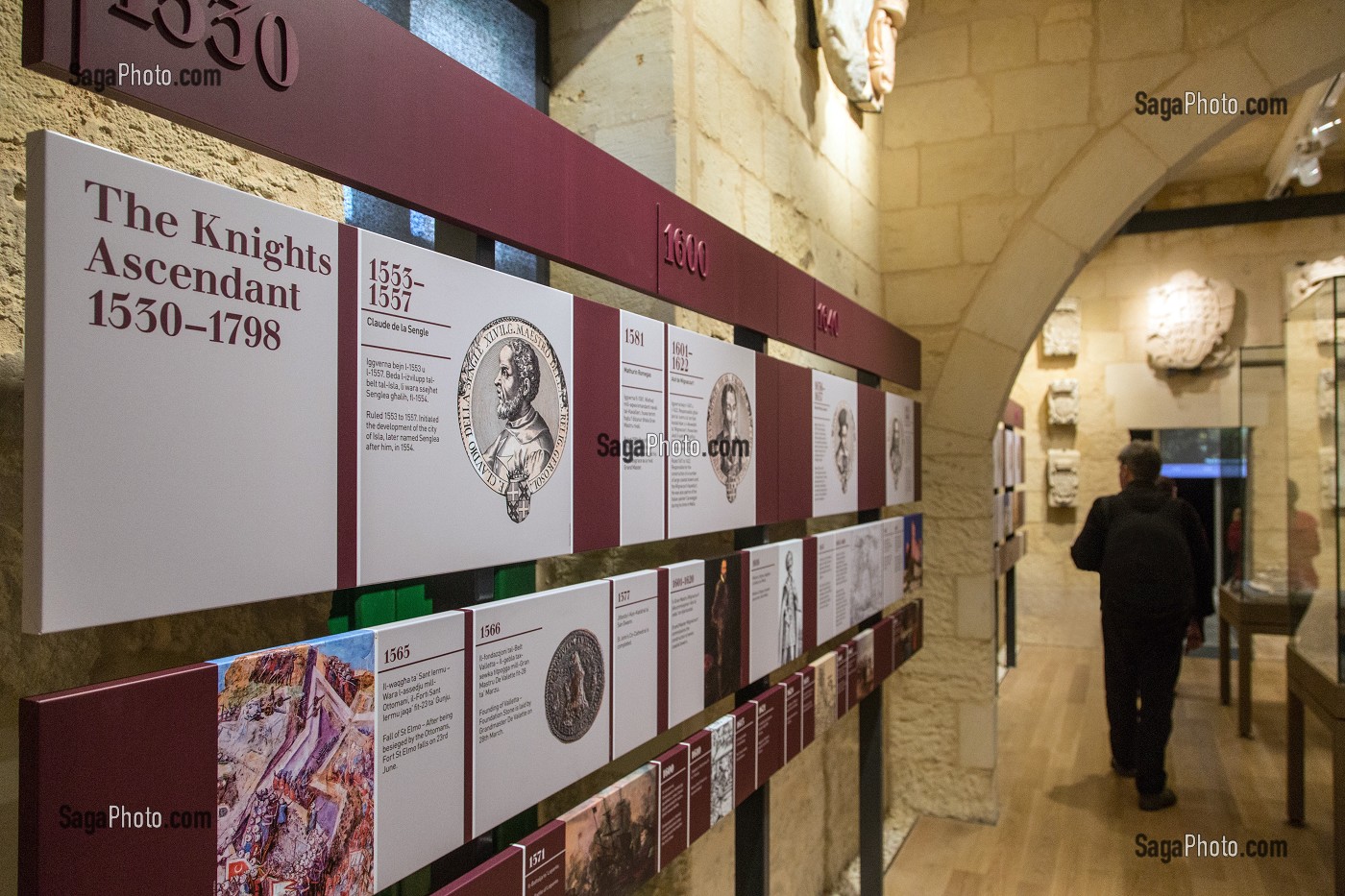 HISTOIRE DES CHEVALIERS DE MALTE, MUSEE NATIONAL DE LA GUERRE, FORT SANT ELMO, FORT SAINT ELME, LA VALETTE, MALTE 