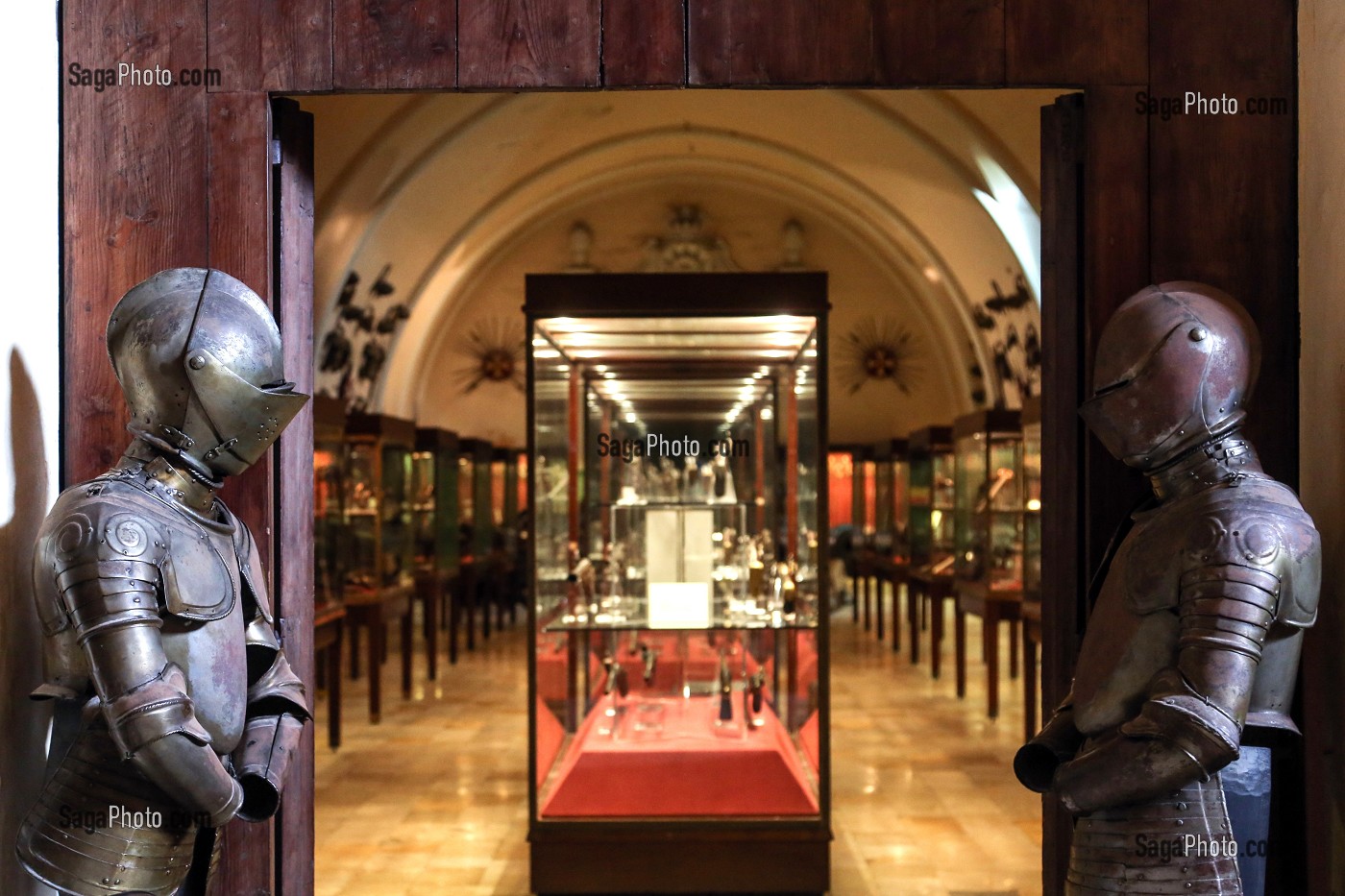 SALLE DES ARMURES, PALAIS DES GRANDS MAITRES, LA VALETTE, MALTE 