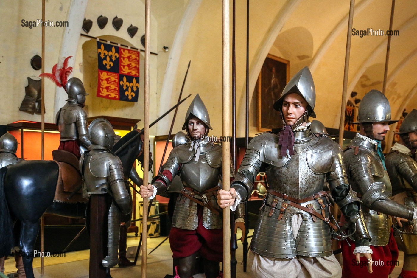 SALLE DES ARMURES, PALAIS DES GRANDS MAITRES, LA VALETTE, MALTE 