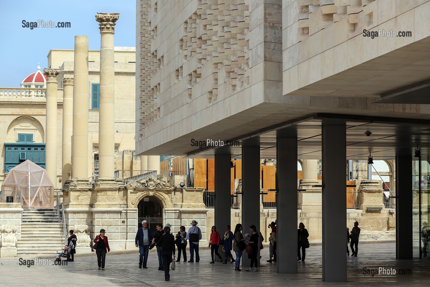 OPERA ROYAL, NOUVEAU PARLEMENT DE MALTE REALISE PAR RENZO PIANO, LA VALETTE, MALTE 