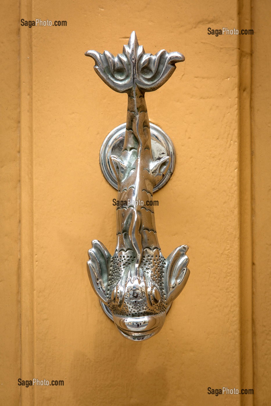 HEURTOIR DE PORTE, VICTORIA, RABAT, ILE DE GOZO, MALTE 