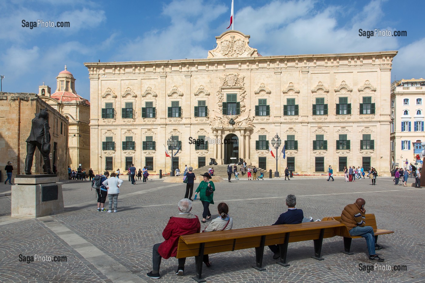 AUBERGE DE CASTILLE, PALAIS DU 1ER MINISTRE, LA VALETTE, MALTE 