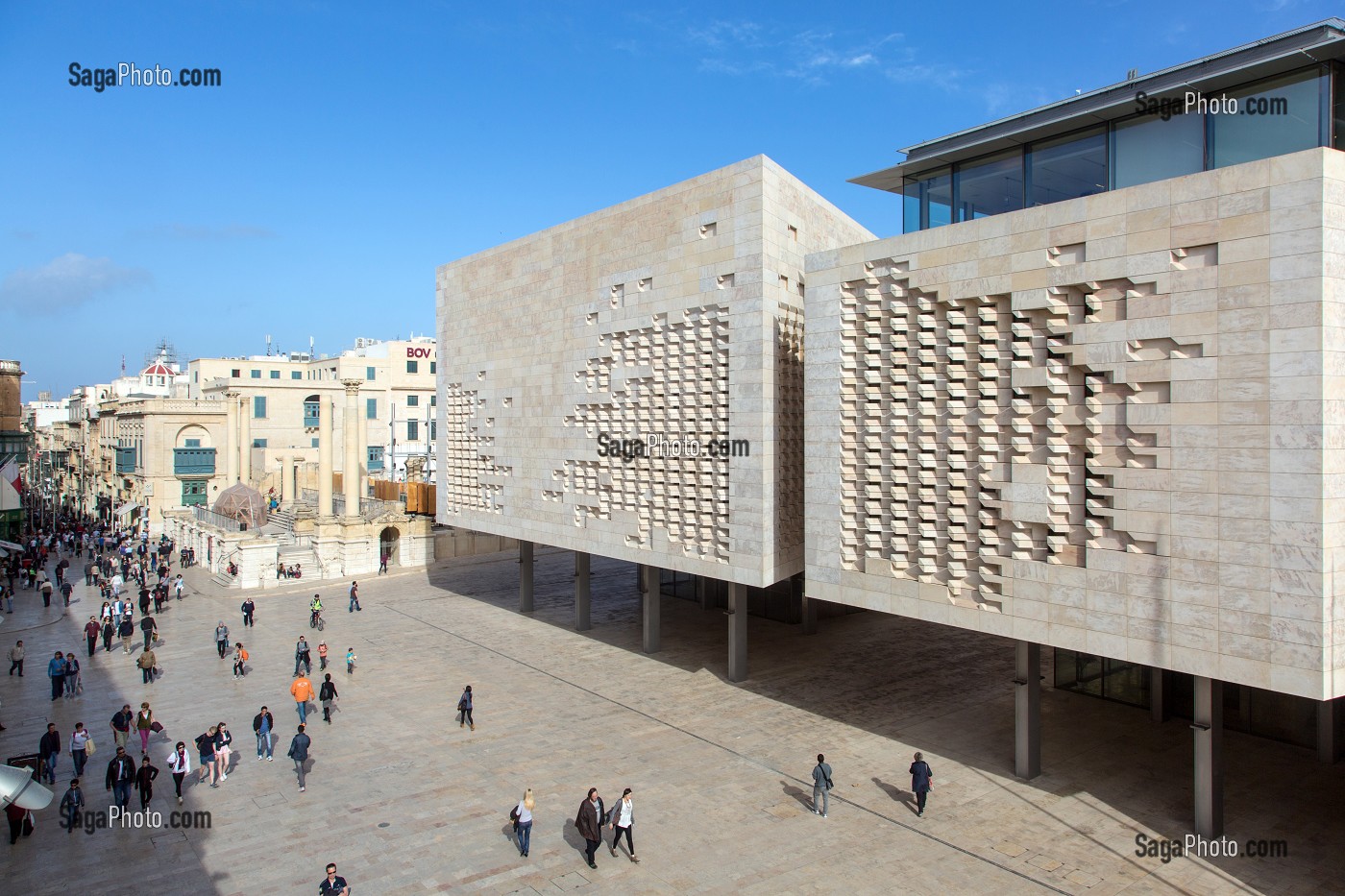 NOUVEAU PARLEMENT DE MALTE REALISE PAR RENZO PIANO, LA VALETTE, MALTE 