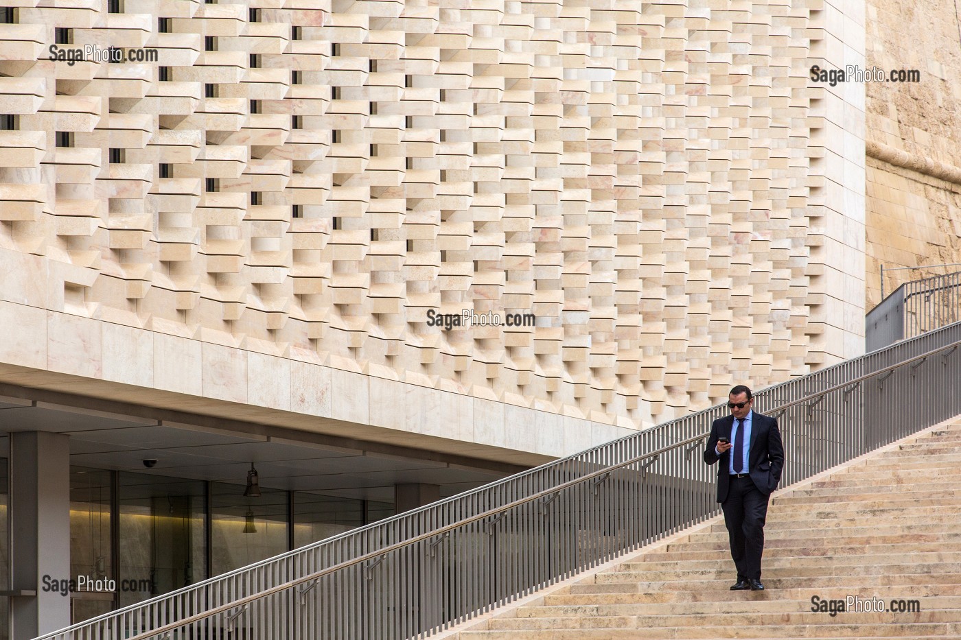 NOUVEAU PARLEMENT DE MALTE REALISE PAR RENZO PIANO, LA VALETTE, MALTE 