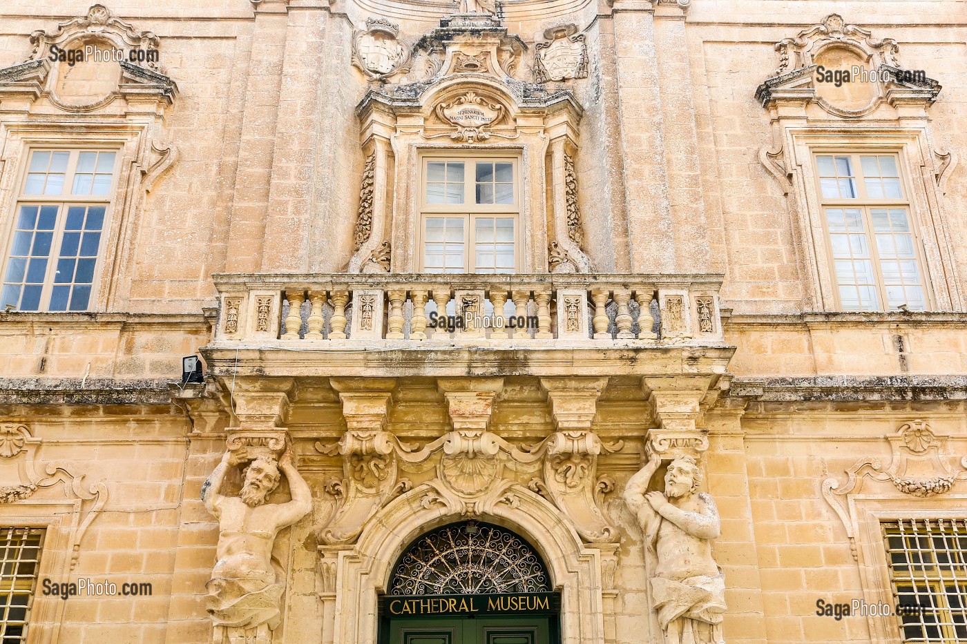 FACADE DU MUSEE DE LA CATHEDRALE, MDINA, MALTE 