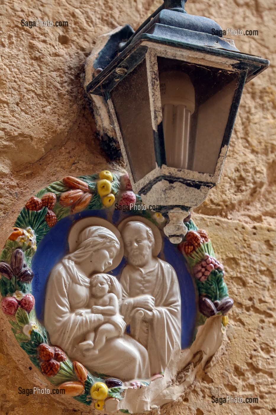 ART RELIGIEUX DANS UNE RUE DE MDINA, MALTE 