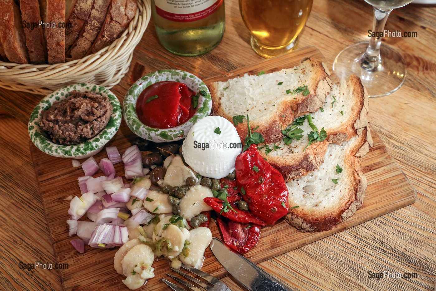 ANTIPASTI, RESTAURANT DIAR IL BNIET, DIMGLI, MALTE 