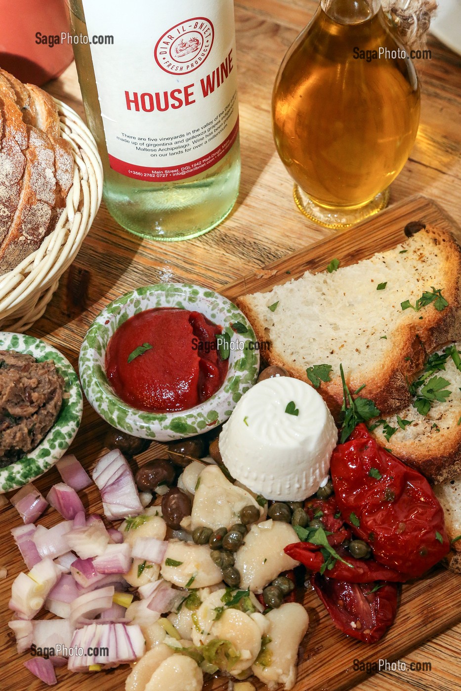 ANTIPASTI, RESTAURANT DIAR IL BNIET, DIMGLI, MALTE 