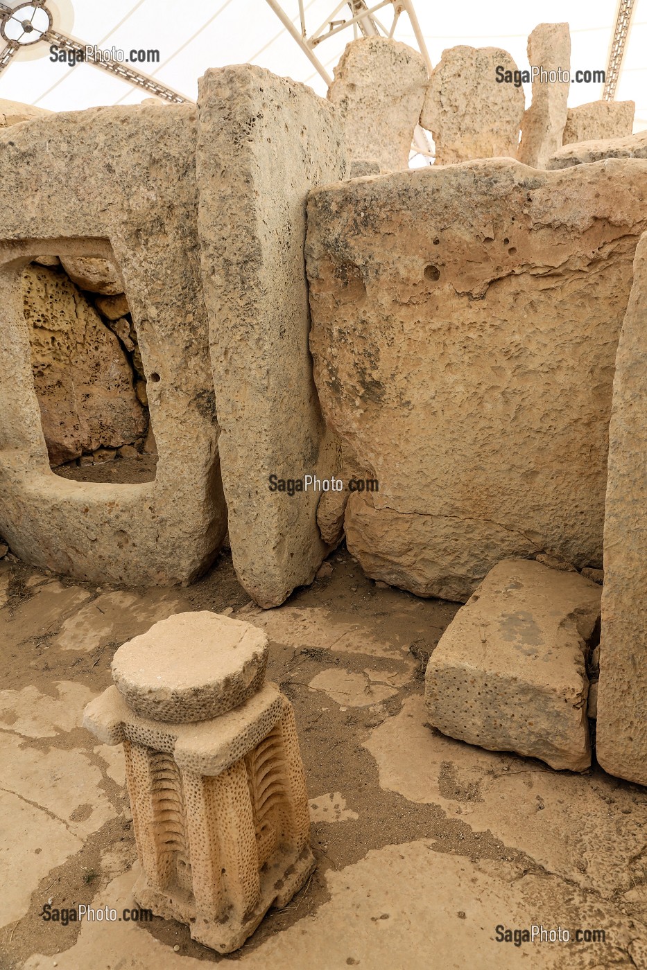 TEMPLES MEGALITHIQUES D'HAGAR QIM, INSCRITS AU PATRIMOINE MONDIAL DE L'UNESCO, MALTE 