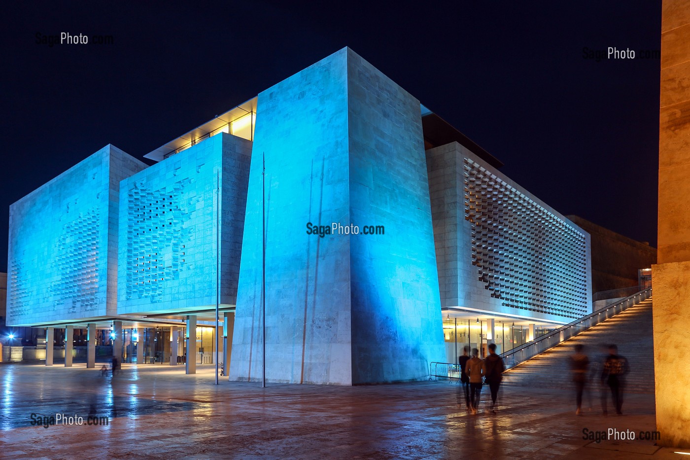 NOUVEAU PARLEMENT DE MALTE REALISE PAR RENZO PIANO, LA VALETTE, MALTE 