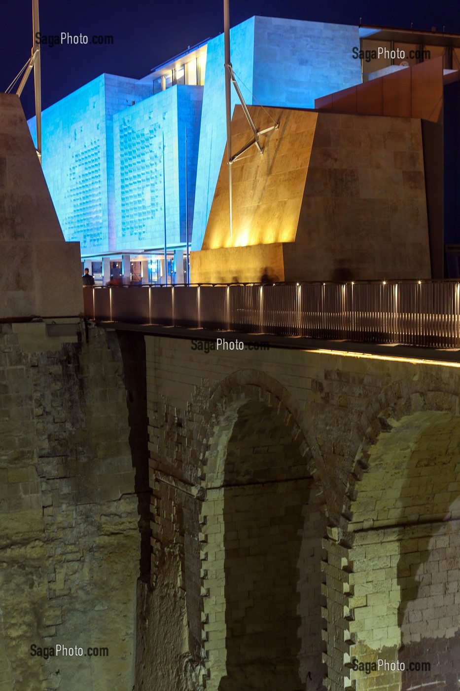 NOUVEAU PARLEMENT DE MALTE REALISE PAR RENZO PIANO, LA VALETTE, MALTE 