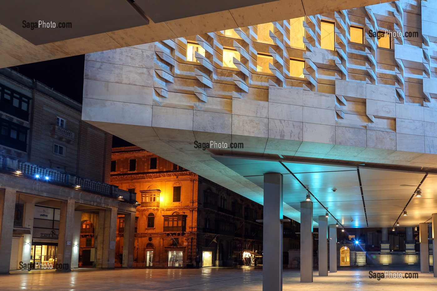 NOUVEAU PARLEMENT DE MALTE REALISE PAR RENZO PIANO, LA VALETTE, MALTE 