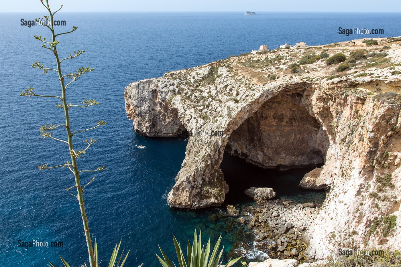 GROTTE BLEUE, GROTTE MARITIME DE 43 METRES DE LONGUEUR, PRES DE WIED IZ ZURRIEQ, DANS LE SUD OUEST DE MALTE 